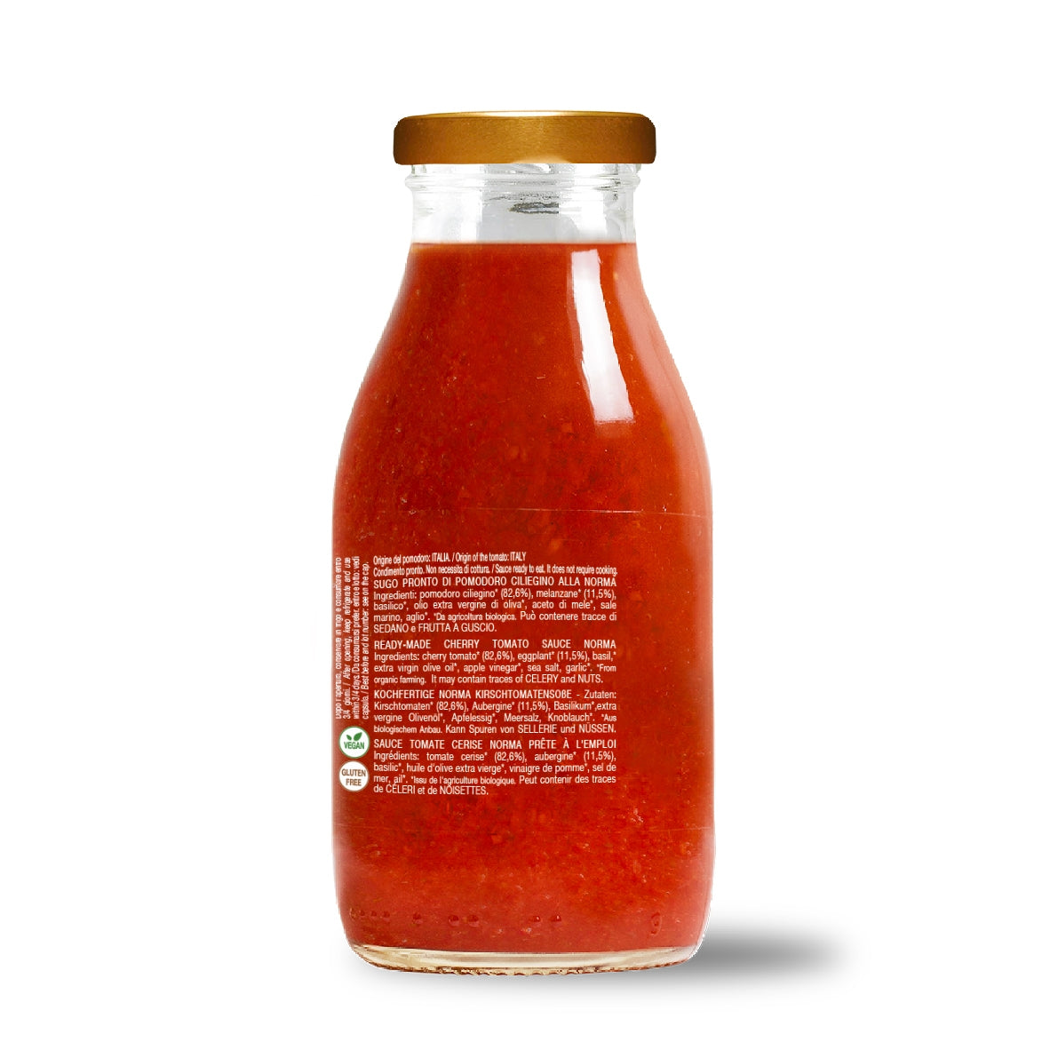 Sugo pronto di pomodoro ciliegino alla norma bio 250g